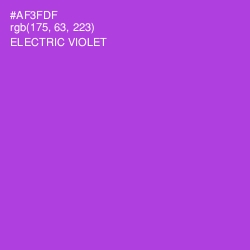 #AF3FDF - Electric Violet Color Image